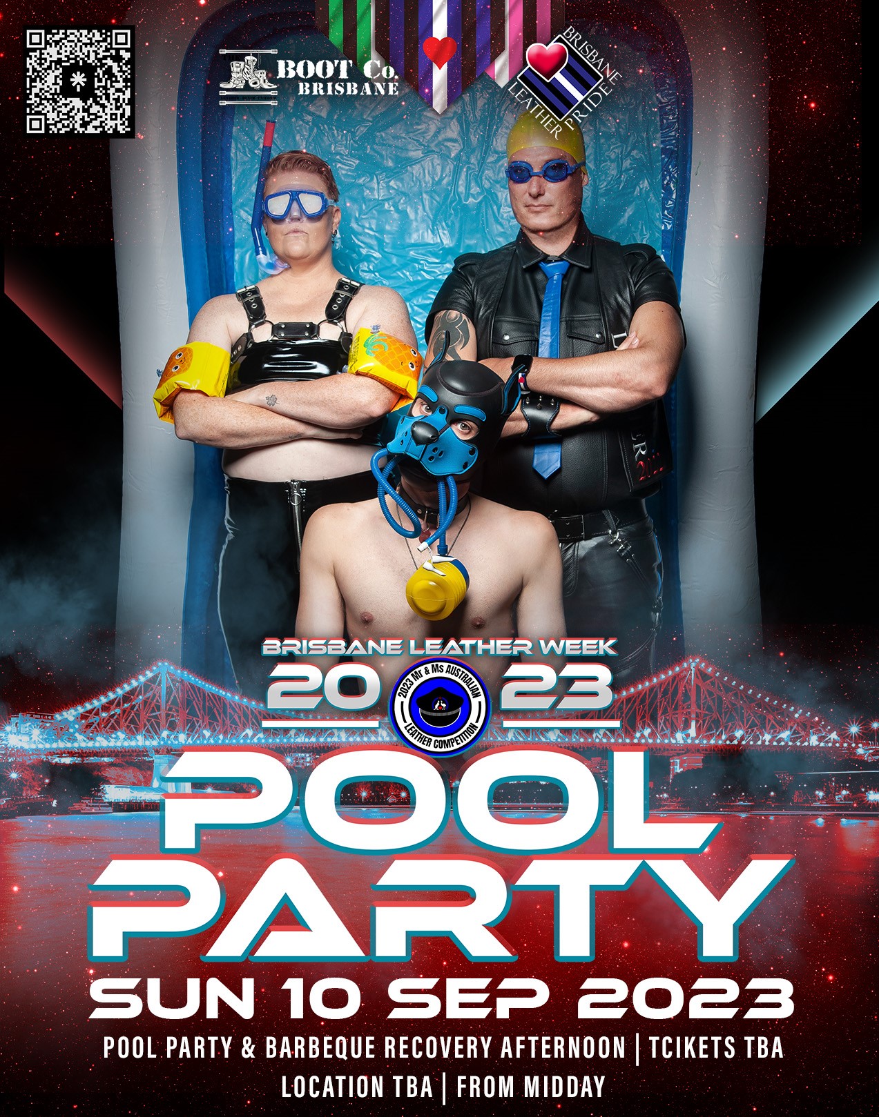 Pool Party And Wind Down Bbq The Boot Co Brisbane Leather Denim Uniform Club Incorporated